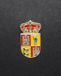 pin escudo huerta del rey