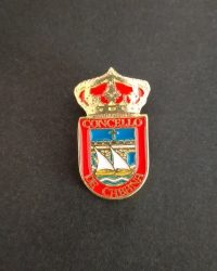pin escudo cabana de bergantiños