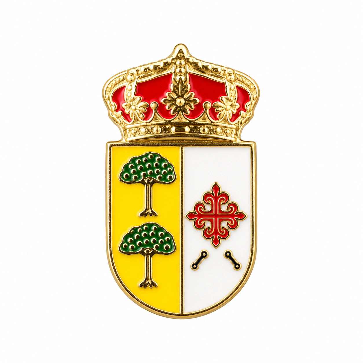 pin escudo ciruelos