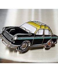 PIN TAXI HINDUSTAN AMBASSADOR NUEVA DELHI 1970