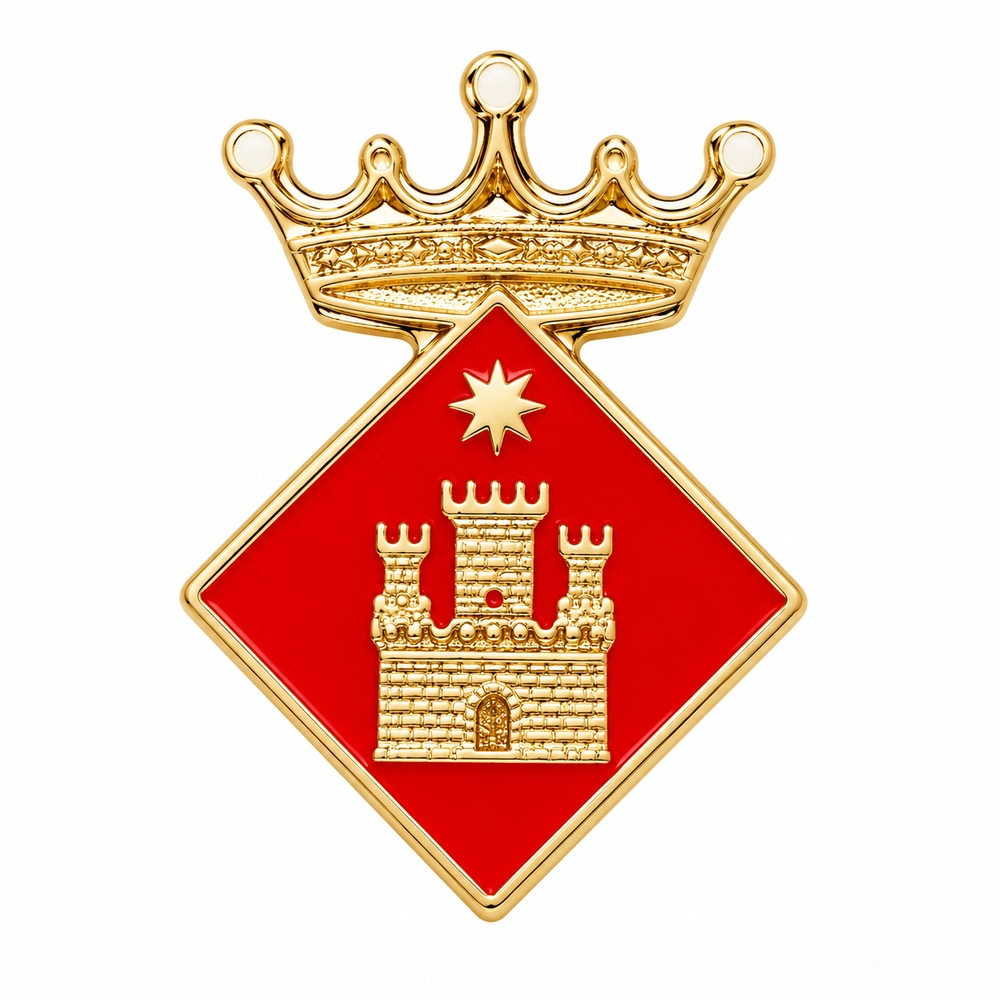 pin escudo hostalric