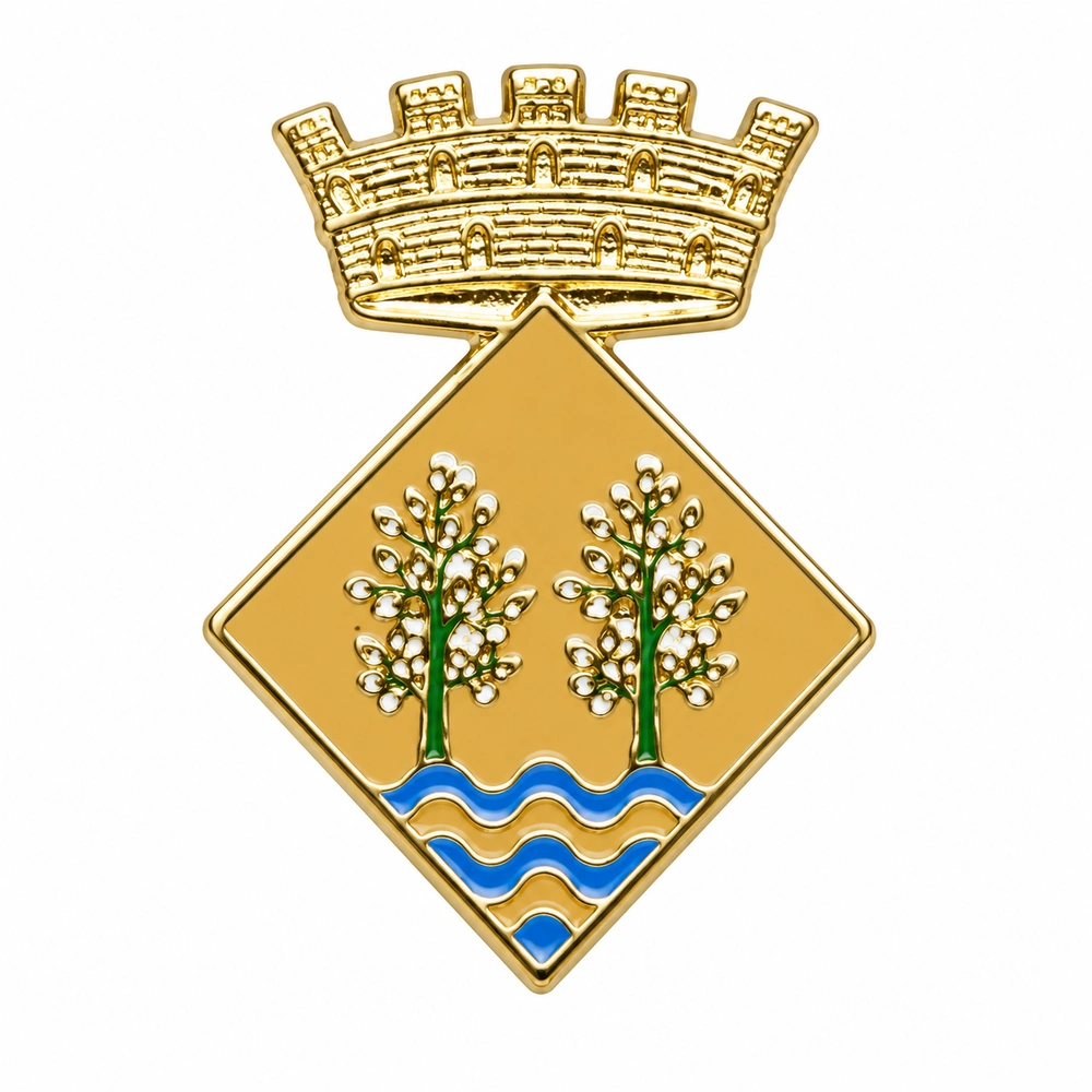 pin escudo riudoms