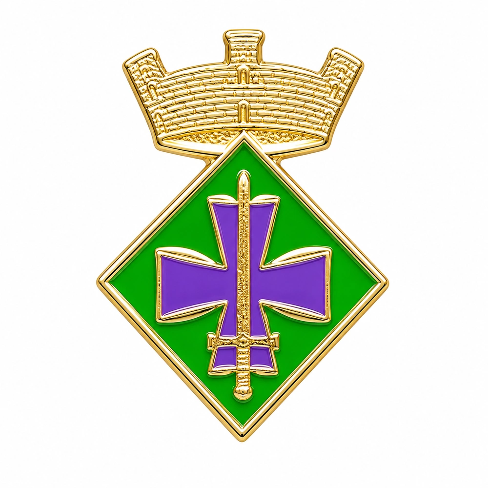 pin escudo sant marti de llemana